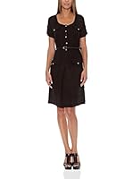 Assuili Vestido Lino Sahariano (Negro)