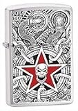 Brushed Chrome, Skull Industrial (ZI20412) Category: Urban Style Zippo Lighters