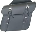 Heavy-duty Cowhide Leather Motorcycle Throw over saddlebags Size: 12.5X9X6 (LxHxW)