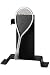 Ardufeu - Support boite raquette tennis socle fer plat acier noir + 1 boite