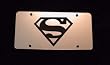SUPERMAN MIRROR LICENSE PLATE W/FREE CHROME FRAME