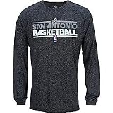 adidas San Antonio Spurs Heathered ClimaLite Long Sleeve T-Shirt