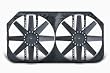 Flex-a-lite 282 Black 15 Electric Dual Puller Fan with Variable Speed Control