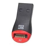 ETECH MicroSD / MicroSDHC / Memory Stick Micro M2 USB 2.0 Card Reader / Writer supports upto 16GB MicroSDHC and 16GB M2