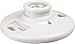 EATON Wiring 604-SP 660-Watt 250-volt Medium Base Ceiling Receptacle Lamp Holder, Porcelain, White