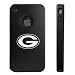 Apple iPhone 4 4S 4G Black Aluminum & Silicone Case Green Bay Packers