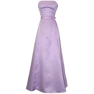 50s Strapless Satin Long Gown Bridesmaid Prom Dress Holi