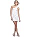 BCBGeneration Women's One Shoulder Eyelet Dress,White,0