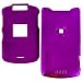 PCMICROSTORE Brand AT&T Cingular Motorola MOTORAZR Razr V3xx Snap-On Purple Rubberized Texture Crystal Case Cover with Removable Belt Clip