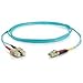 C2G / Cables to Go 33052 LC/SC Duplex 50/125 Multimode Fiber Patch Cable (2 Meters, Aqua)
