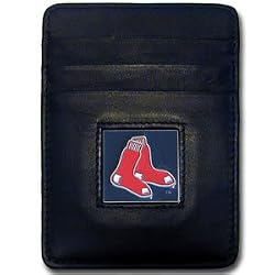 Boston Red Sox Leather Money Clip Card Holder MLB