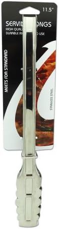 11.5" Stainless Steel Serving Tongs