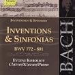 The Complete Bach Edition Vol. 106: Inventions and Sinfonias BWV 772-801
