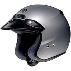 SHOEI RJ PLATINUM R SERIES CRUISER LIGHT.SILVER MOTORCYCLE Open-Face-Helmet