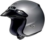 SHOEI RJ PLATINUM R SERIES CRUISER LIGHT.SILVER MOTORCYCLE Open-Face-Helmet