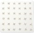 925 Sterling Silver Butterfly Nose Studs with Handset Clear CZs - Set of 36 - Ball End