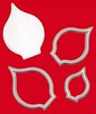 FMM Sugarcraft Flower Cutter & Veiner Set - Arum / Cala Lily