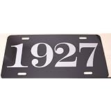1927 YEAR LICENSE PLATE by Motown Automotive Design