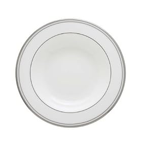 Lenox Federal Platinum Slate Pasta Rim Soup Bowl by Lenox