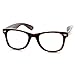 Classic Thick Frame Clear Lens Basic Horn Rimmed Glasses (Tortoise)