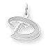14K Arizona Diamond Backs Small D Logo Charm