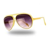 Groovy Plastic Frame Aviator Sunglasses - 1370