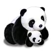 Plush Panda Bear Mother And Baby Panda Bears 17"