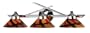 ELK Lighting 1472/3JAS 3 Light Refraction Bathroom Light,