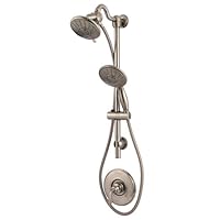 Price Pfister 016-HH5K Drill-less Slide Bar Shower System, Brushed Nickel