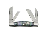 Congress Multi-Blade Pocket Knife: Simulated Abalone Handle