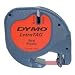 Dymo LetraTag Plastic Tape 12mm Cosmic Red - 91203/S0721630