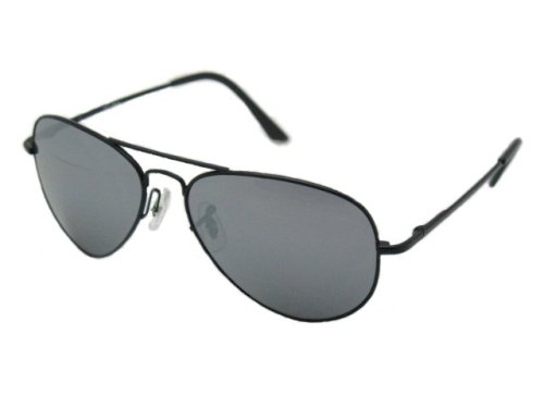 Aviator Sunglasses with Mirrored Lenses and Spring Hinge