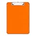5 Clipboard Muti Pack (Clear, Smoke, Orange, Green, Pink) 1 of each - 9 by 12 inch