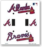 Atlanta Braves double light switch plate
