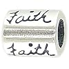 Low price Faith Solid Sterling Silver Christian Bead fits European Charm Bracelet