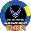 Custom Poker Chips: Put your image, Promotional Logo, or Design on a chip - 100 Full Color 14 gram Clay Composite poker chips Custom Poker Chips: Put your image, Promotional Logo, or Design on a chip - 100 Full Color 14 gram Clay Composite poker chips