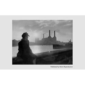 1945-1950, Battersea Power Station Post-War rebuilding of the capital Art Poster Print, 17x11