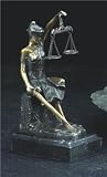 Executive Lawyer Gift Bronze Legal Lady Justice Marble Base Statue Sculpture