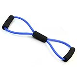 Yoga Resistance Bands Tube Fitness Muscle Workout Exercise Tubes 8 Type Blue