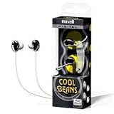 Maxell Cool Beans Digital Ear Buds Black High Quality 10mm Drivers Neodymium Magnet 3.5mm Plug