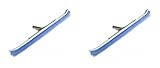 2-Pc Pentair R111342 Swimming Pool Wall Aluminum Curved Brushes Nylon Bristles