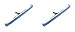 2-Pc Pentair R111342 Swimming Pool Wall Aluminum Curved Brushes Nylon Bristles