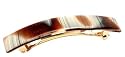 France Luxe Classic Rectangle Barrette - Natural Horn