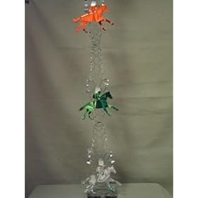 KY DERBY PARTY HORSE & JOCKEY GARLAND HORSE RACING DECOR