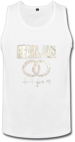 Don't Give Up Pearl Jam Tour 2016 Logo White Tank Top For Men