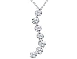 Journey Diamond Pendant 14K White Gold 1/2 Carat (ctw) with Chain
