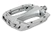 Bulletproof Bicycle B52 Pedals, 9/16 in, Silver, 1 pair