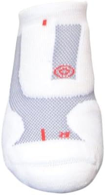 LifeSocks Airborne Lite Invisible, Below-Ankle Merino Socks with Seacell Active, White, Large
