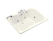 KOHLER K-1487-H2-0 Infinity Bath 5-Foot Whirlpool, White