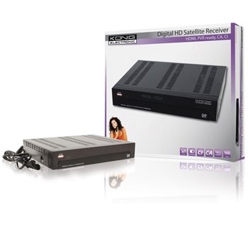 K&ouml;nig HD-Satelliten-Receiver (CI-Schacht, 2x Conax-Kartenleser, HDMI, PVR-Ready)